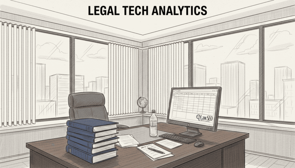 Attorney reviews directory spreadsheet in office