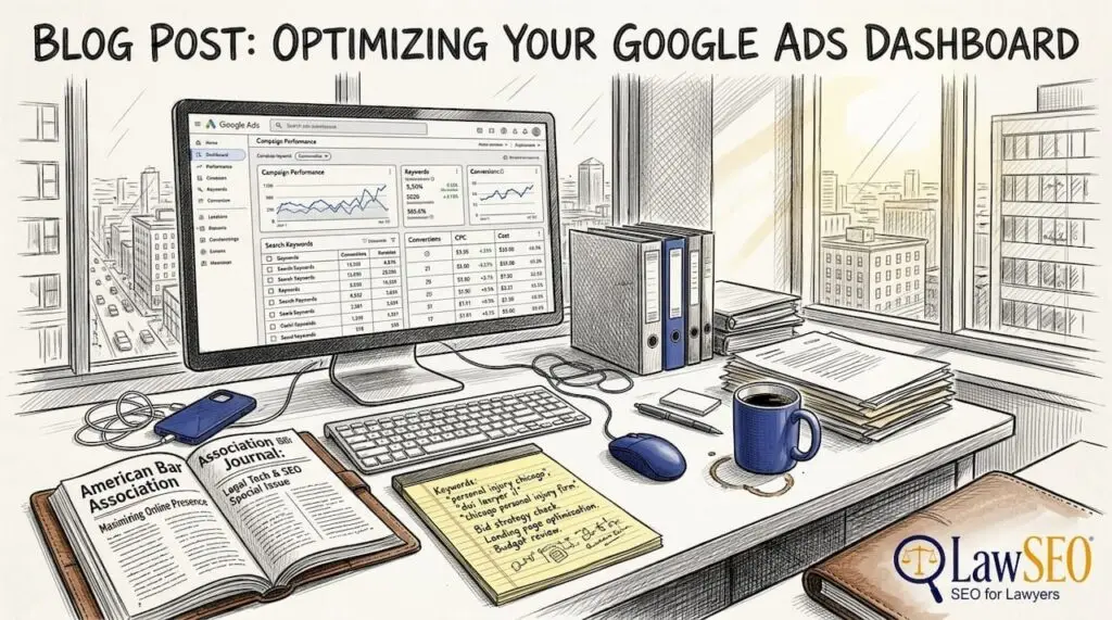 Attorney manages pay-per-click campaign in office