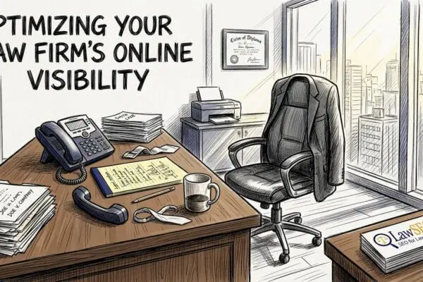 Lawyer answers urgent client call at office desk