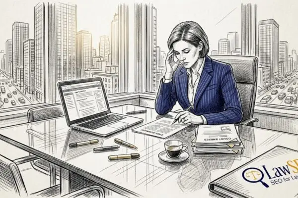 Attorney reviewing legal AI search workflow