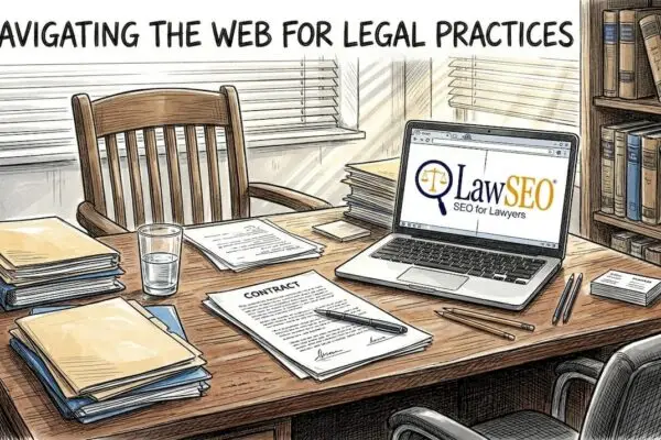 Attorney reviewing contract with client in office