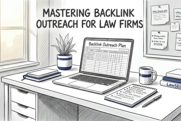 Digital marketer working on link building strategy