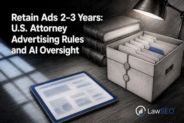 Attorney advertising compliance records and AI oversight