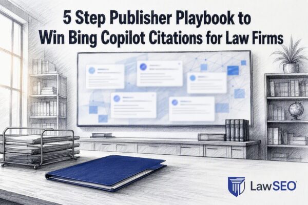 Abstract AI citation research display in legal studio