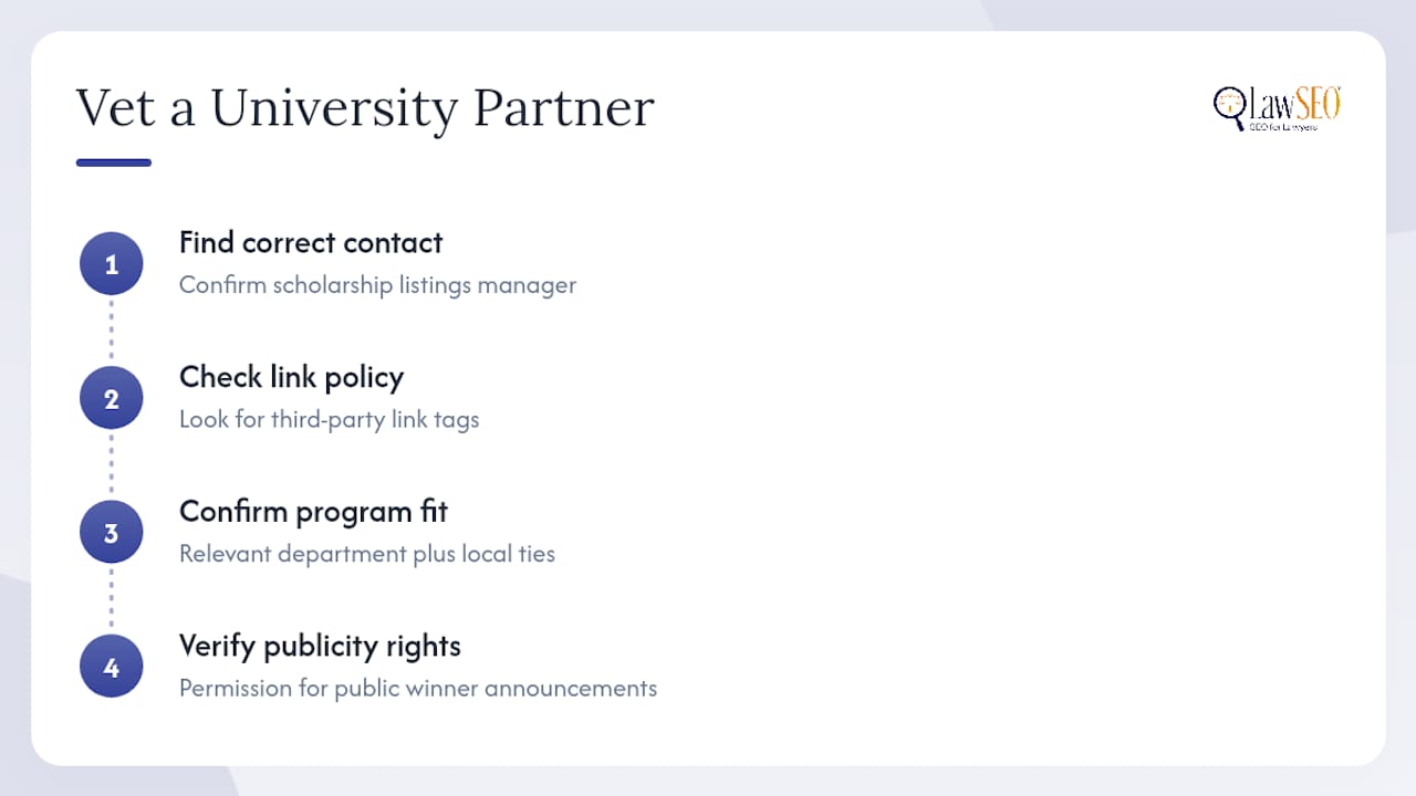 Four checks for vetting university partners