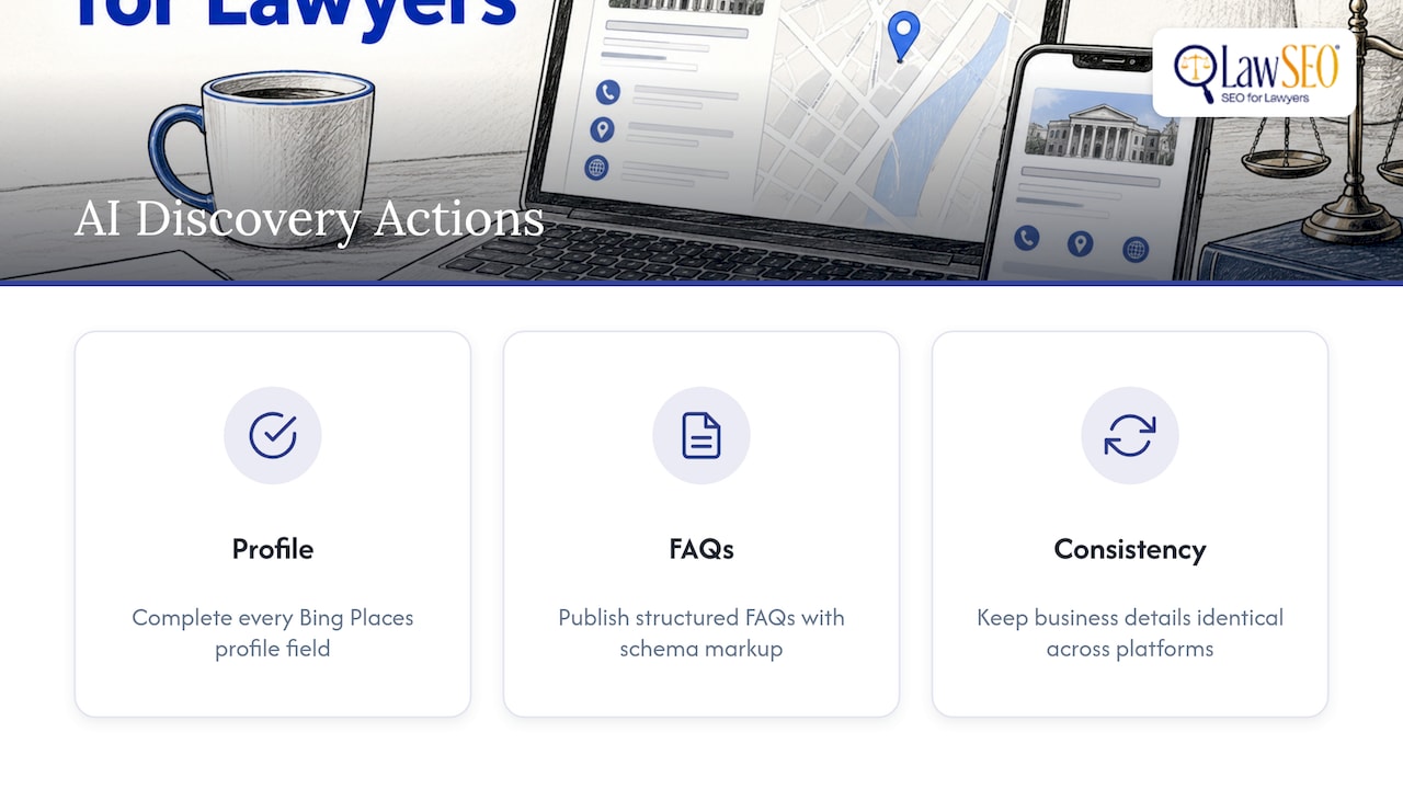 Three actions supporting law firm AI visibility
